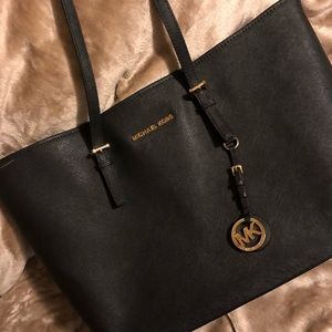 Michael Kors large black tote bag